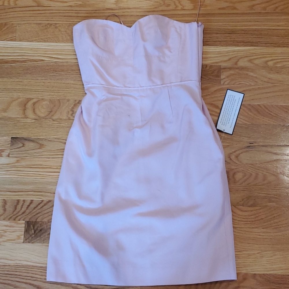 Strapless bridesmaid dress